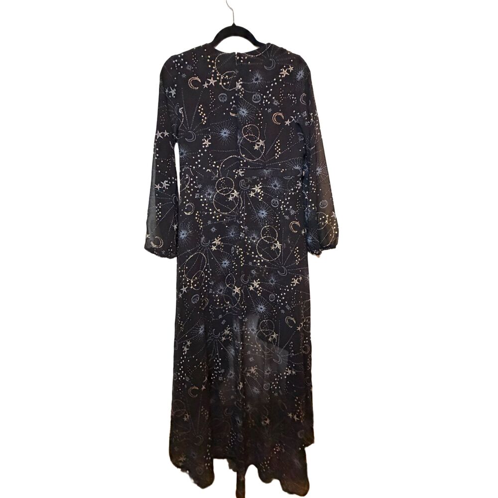 Star Wars Celestial Galaxy Constellation Goth Witchcore Romper Maxi High-Low L - Picture 8 of 8